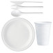 Economical Disposable TableWare White
